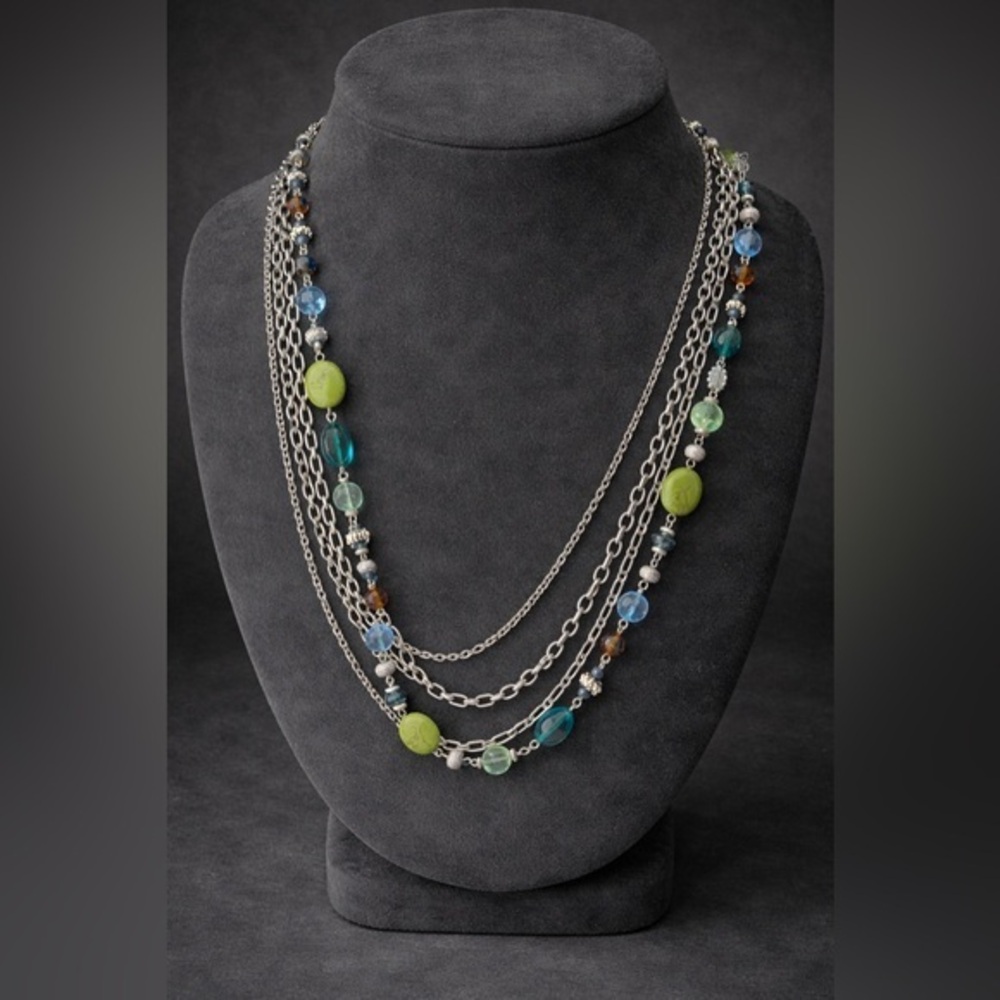 Premier Designs Costa Rica multi strand necklace.  EUC. 141